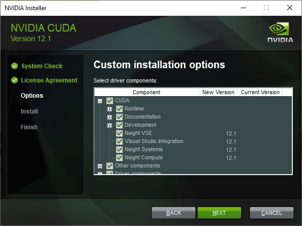 CUDA Windows installation