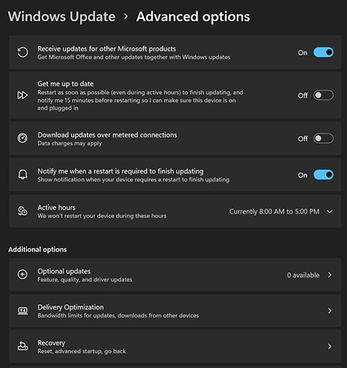 Windows 11 Updates